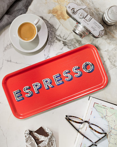 Jamida of Sweden Tablett Espresso Rot | 32x15 cm