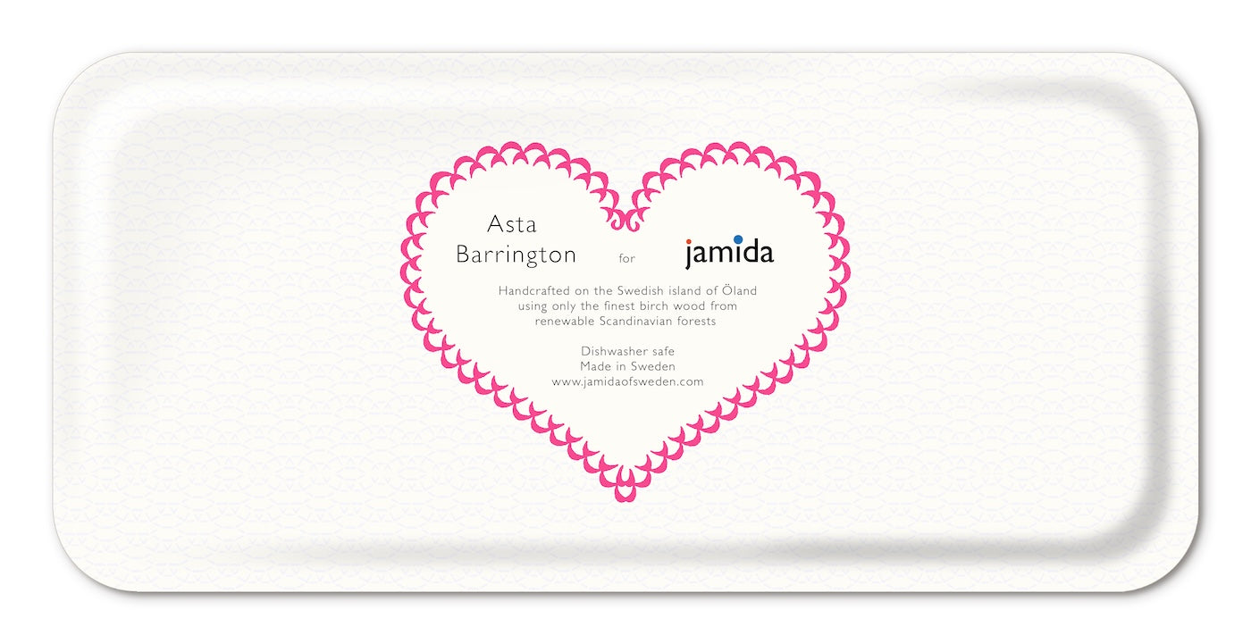 Jamida of Sweden Tablett Sexy Pink | 32x15 cm