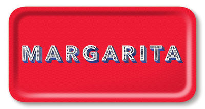 Jamida of Sweden Tablett Margarita Rot | 43x22 cm