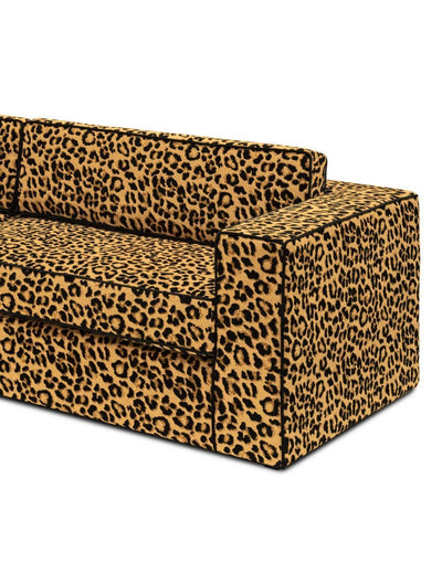 Abhika 3-Sitzer Samtsofa Gotha mit Leomuster
