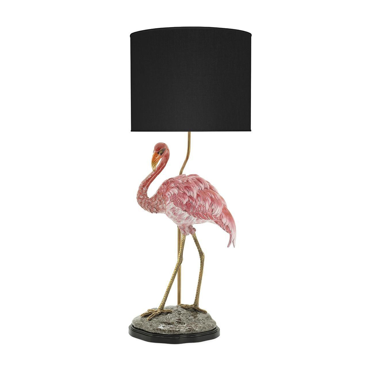 Abhika Abhika Tischlampe Flamingo Anthrazit | H 96 cm Codeso Living