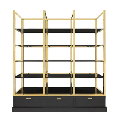 Abhika Bücherregal Jacqueline Gold | 223x240 cm