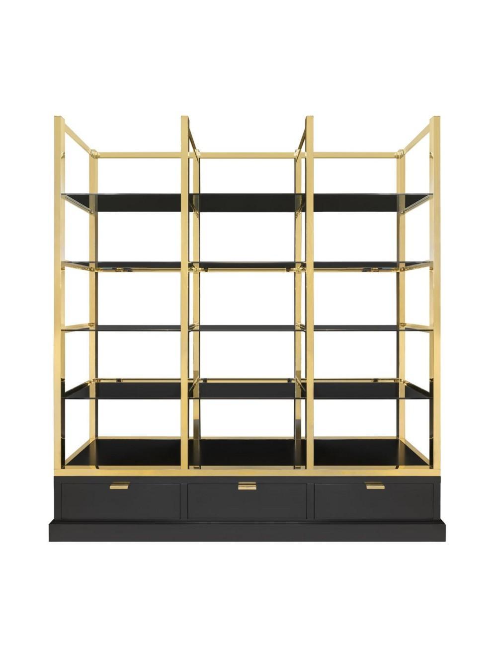 Abhika Bücherregal Jacqueline Gold | 223x240 cm