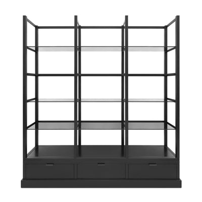 Abhika Bücherregal Jacqueline Schwarz | 223x240 cm
