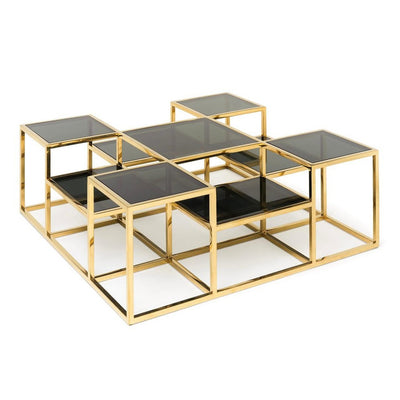 Abhika Couchtisch Levels | Gold