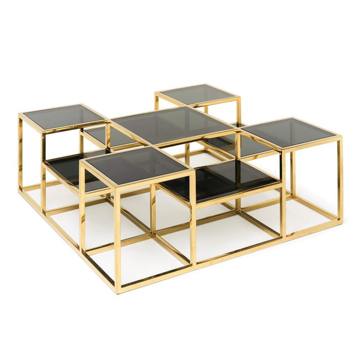 Abhika Couchtisch Levels | Gold