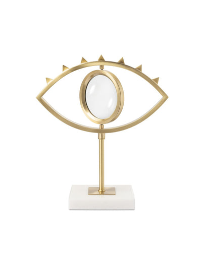 Abhika Dekoobjekt & Lupe Magnifier Eye Bronze | H 40 cm