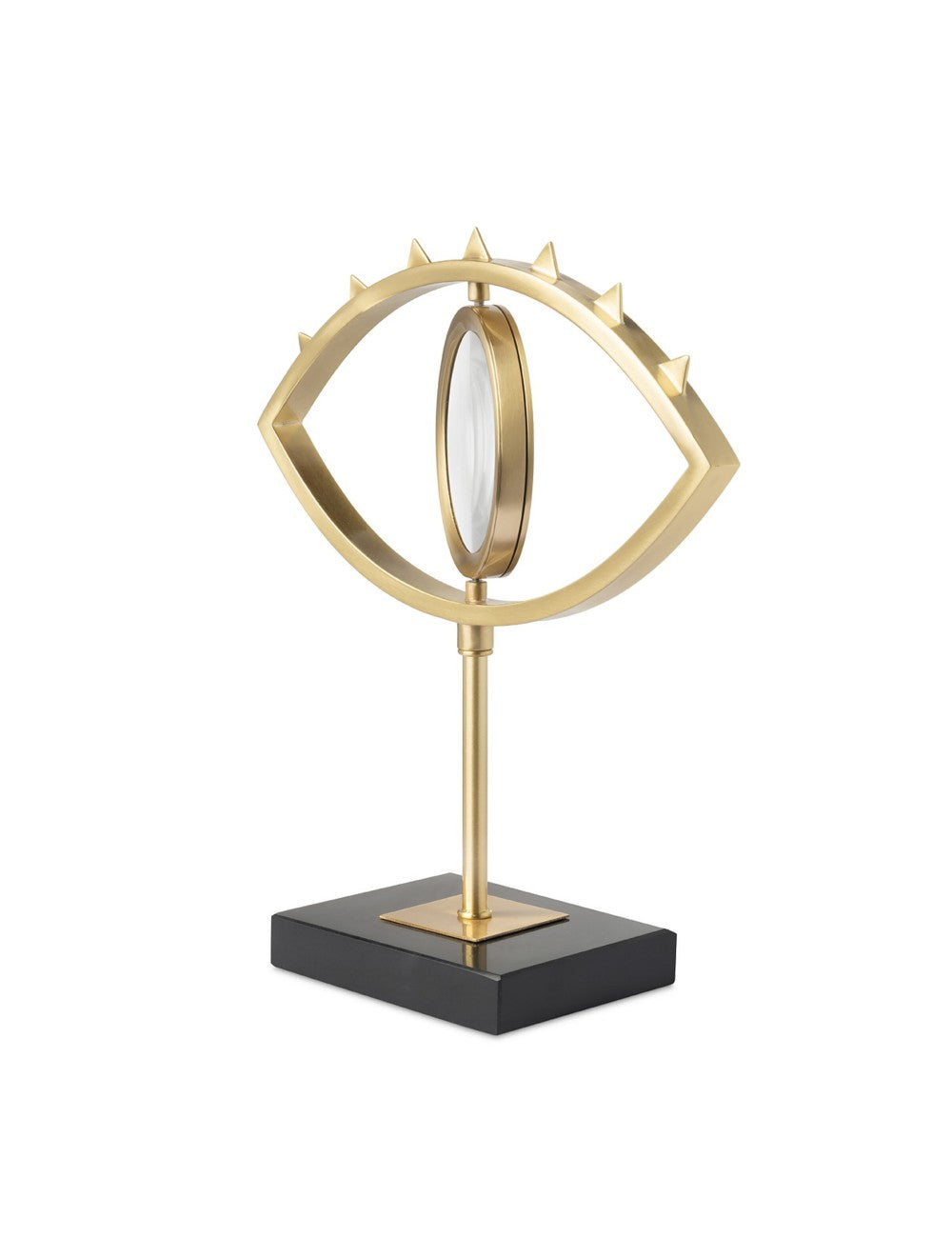 Abhika Dekoobjekt & Lupe Magnifier Eye Bronze | H 40 cm