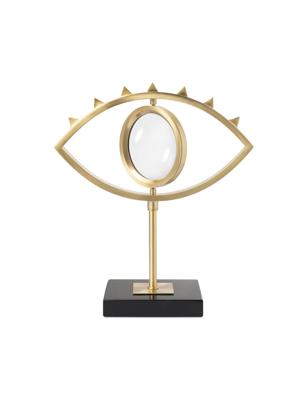 Abhika Dekoobjekt & Lupe Magnifier Eye Bronze | H 40 cm