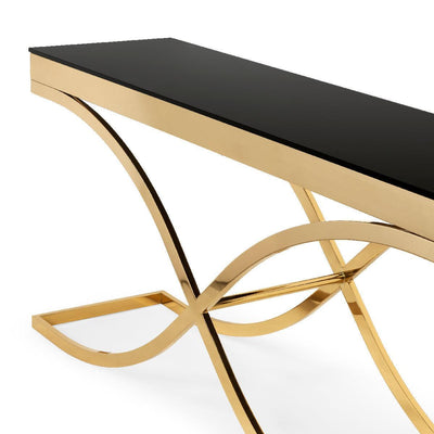 Abhika Konsolentisch Garda Gold | 180x50 cm