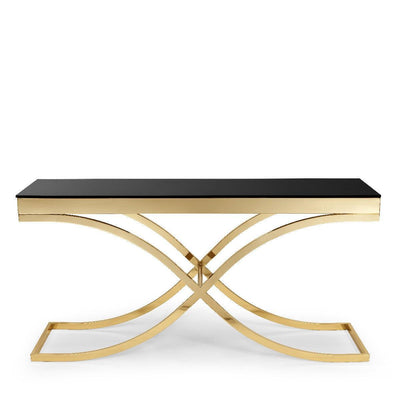 Abhika Konsolentisch Garda Gold | 180x50 cm