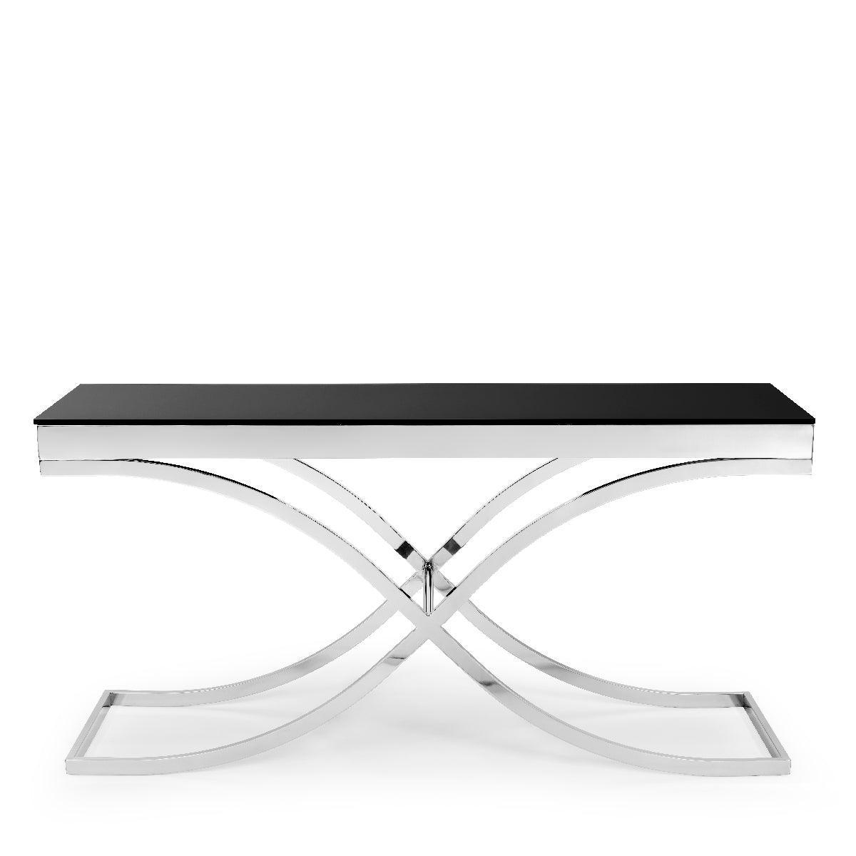 Abhika Konsolentisch Garda Silber | 180x50 cm