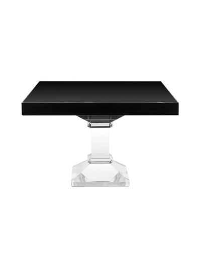 Abhika Quadratische Servierplatte Crissy aus Kristallglas | 22x22 cm