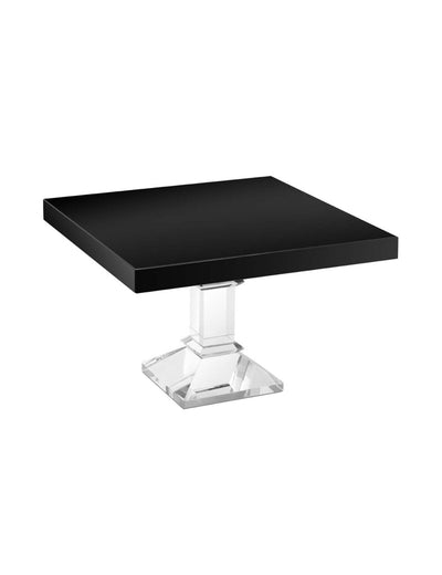 Abhika Quadratische Servierplatte Crissy aus Kristallglas | 22x22 cm