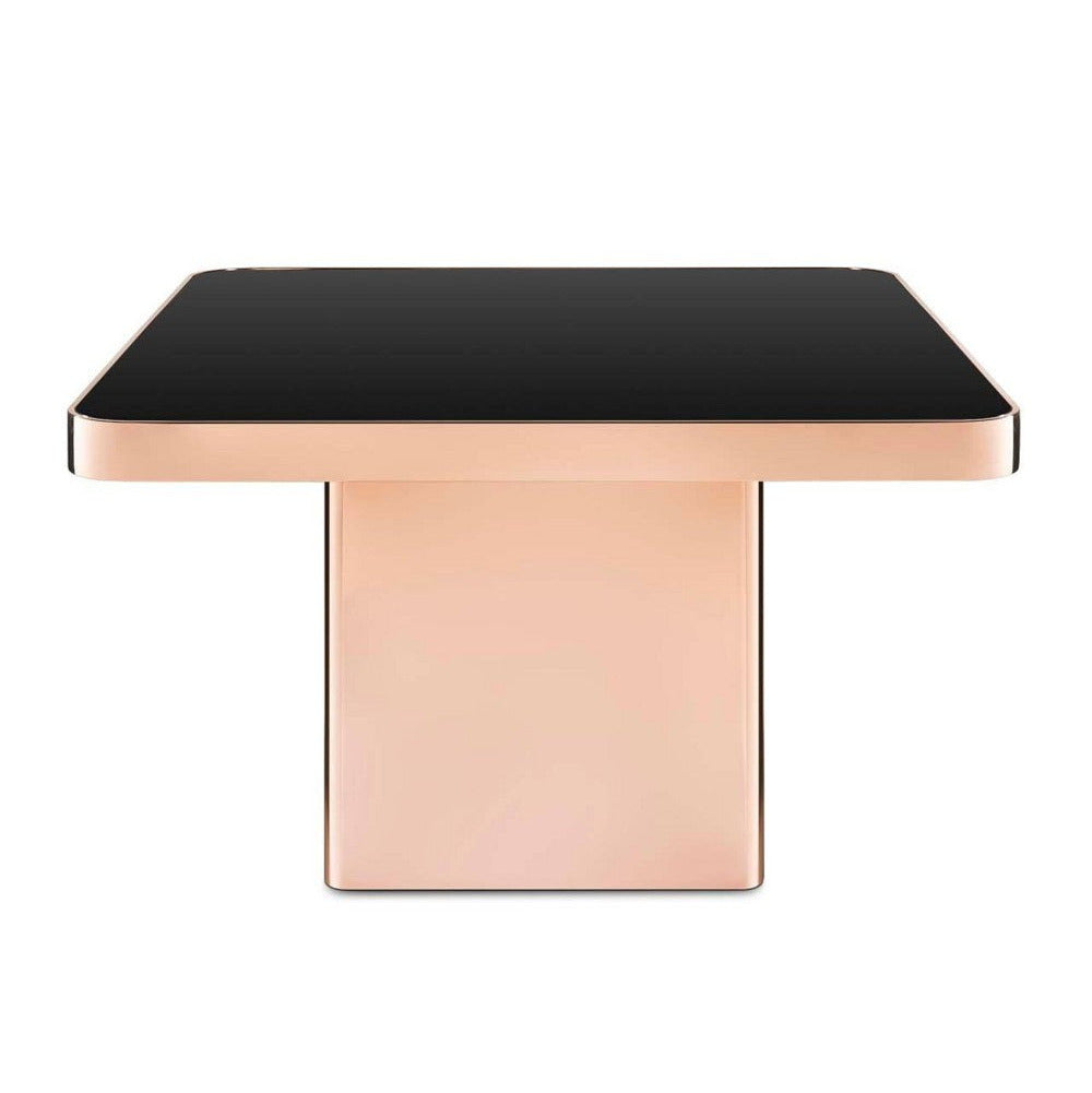 Abhika Quadratischer Esstisch Rome Roségold | 130x130 cm