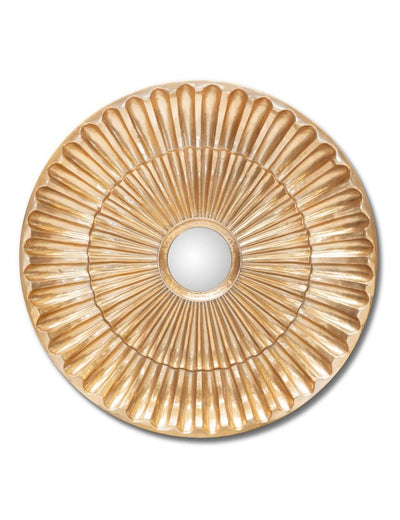 Abhika Runder Wandspiegel Sun | ø 101 cm