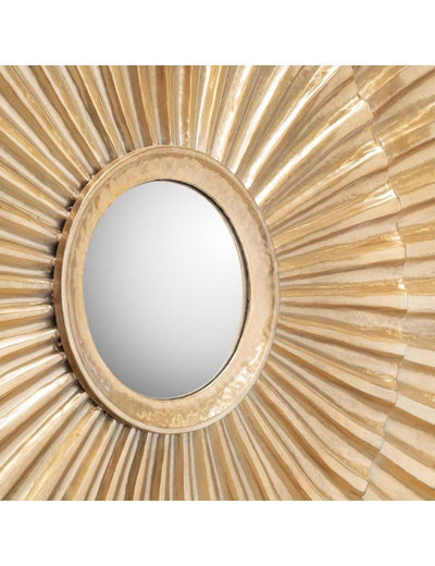 Abhika Runder Wandspiegel Sun | ø 101 cm