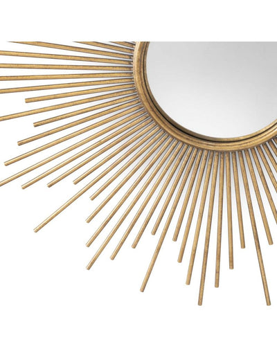 Abhika Runder Wandspiegel Sunlight | ø 100 cm