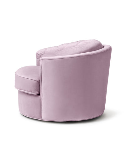 Abhika Samt-Loungesessel Crown | ø 90 cm