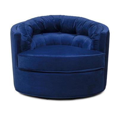 Abhika Samt-Loungesessel Crown | ø 90 cm