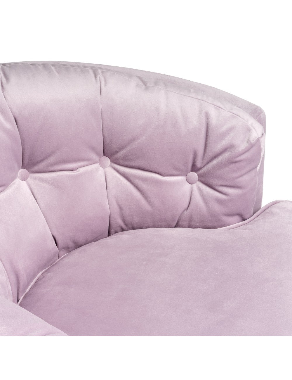 Abhika Samt-Loungesessel Crown | ø 90 cm