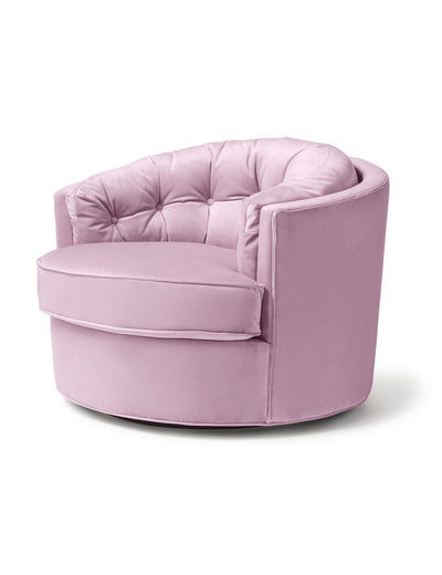 Abhika Samt-Loungesessel Crown | ø 90 cm