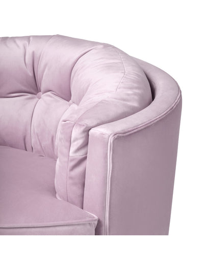 Abhika Samt-Loungesessel Crown | ø 90 cm