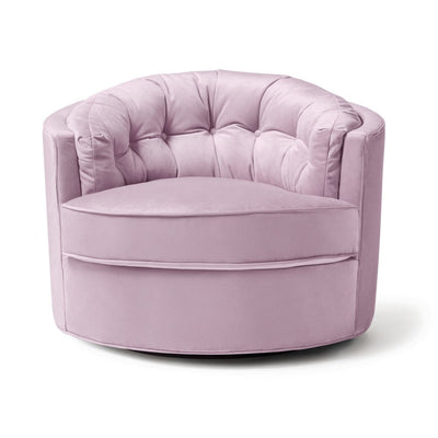Abhika Samt-Loungesessel Crown | ø 90 cm