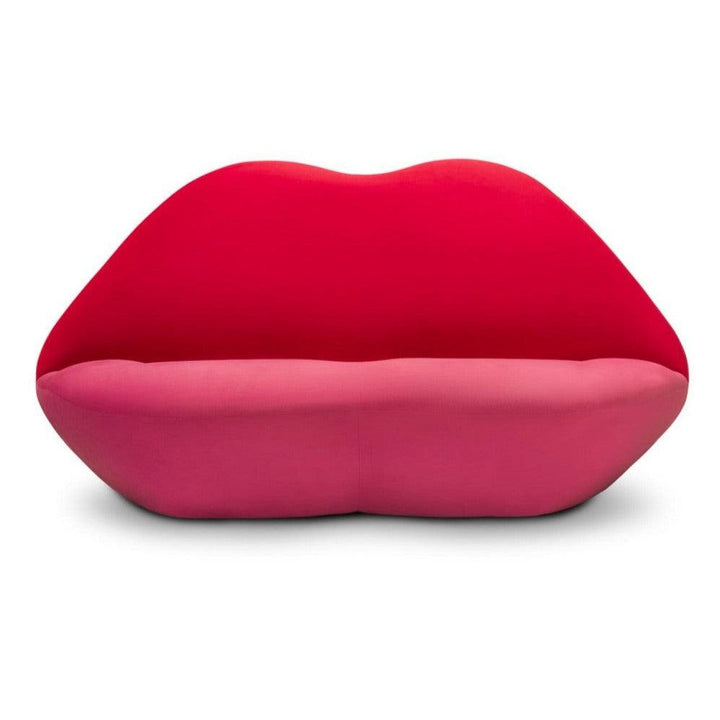 Abhika Sofa Kissy in Lippenform | Kirschrot