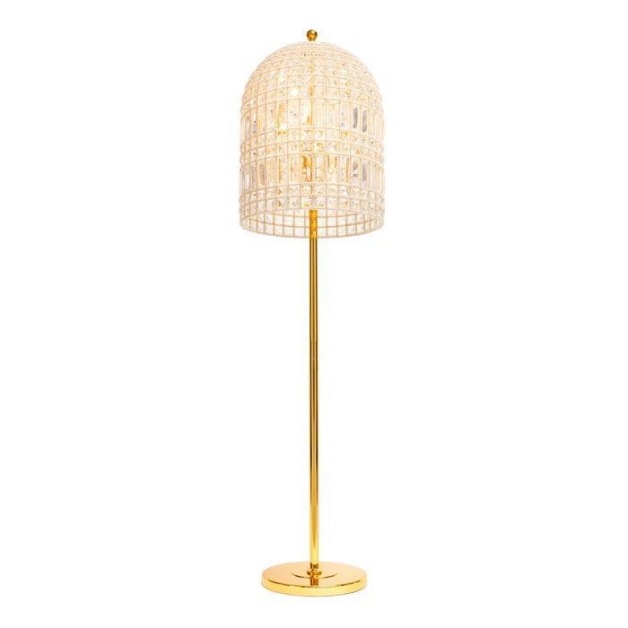 Abhika Stehlampe Crystal Dome | H 168 cm
