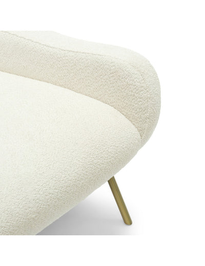 Abhika Teddy-Loungesessel Gilly | Ivory
