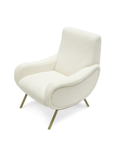 Abhika Teddy-Loungesessel Gilly | Ivory
