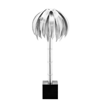 Abhika Tischlampe Palmery Silber | H 72 cm