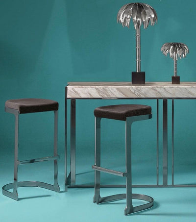 Abhika Tischlampe Palmery Silber | H 72 cm