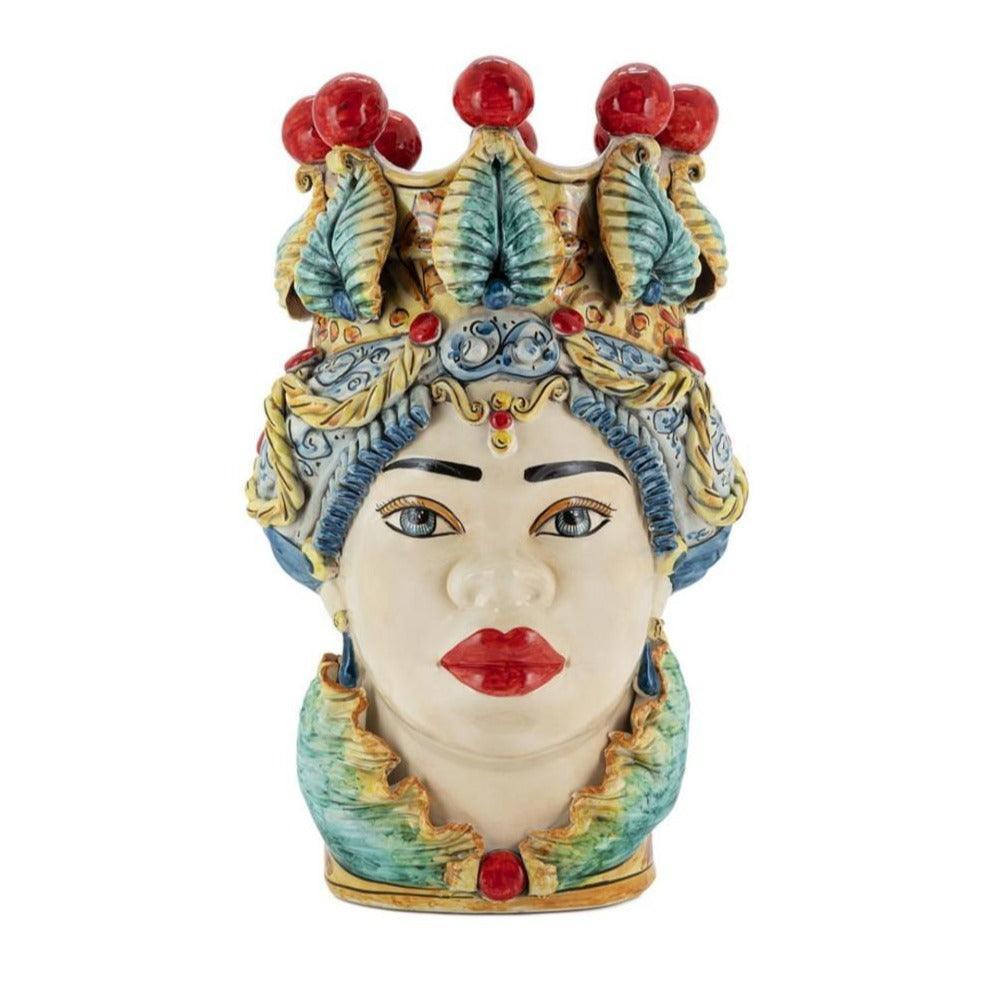 Abhika Vase Teste di Moro Lady Big Traditional | H 48 cm