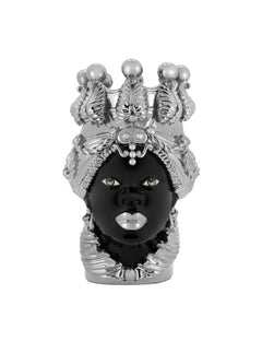 Abhika Vase Teste di Moro Lady Dreams Platinum Big | H 48 cm