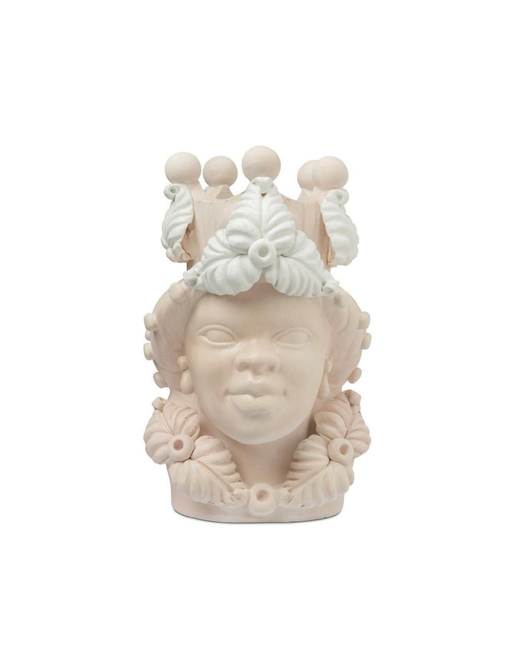 Abhika Vase Teste di Moro Lady Eve Terra | H 33 cm