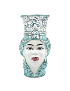 Abhika Vase Teste di Moro Lady Ornate Giant | H 76 cm