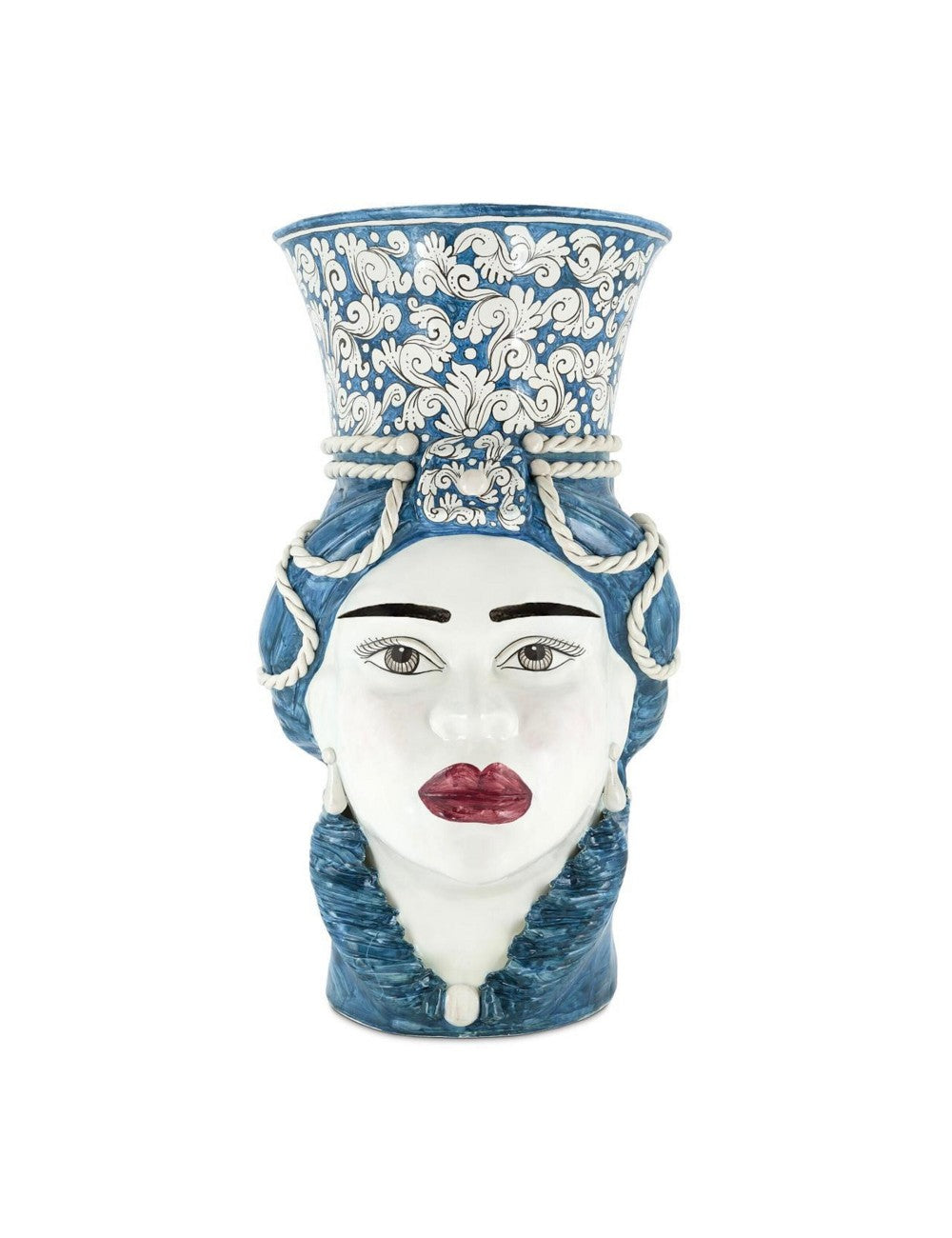 Abhika Vase Teste di Moro Lady Ornate Giant | H 76 cm