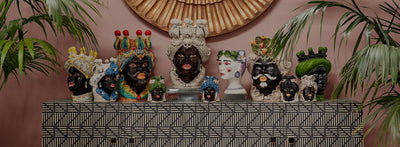Abhika Vase Teste di Moro Man Big Traditional | H 48 cm