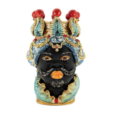 Abhika Vase Teste di Moro Man Big Traditional | H 48 cm
