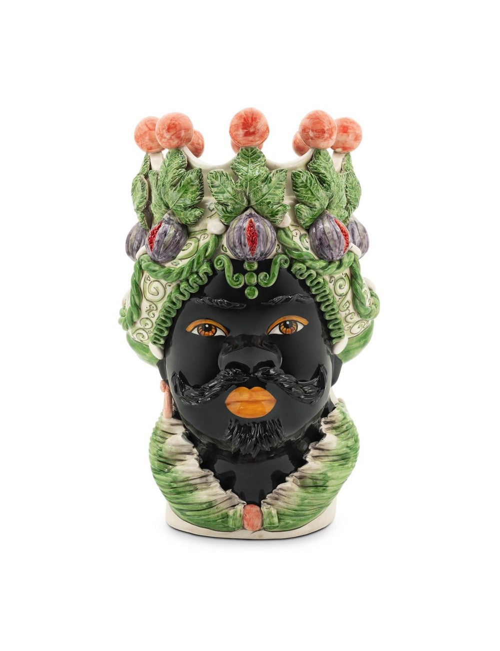Abhika Vase Teste di Moro Man Fig Big | H 51 cm