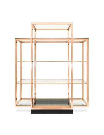 Abhika Verchromtes Regal Harry Roségold | 200x240 cm