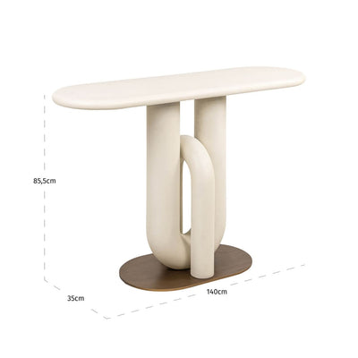 Richmond Interiors Konsolentisch Winslow | Weiß