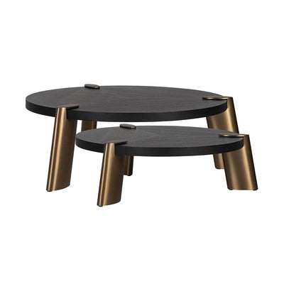 Alexander Jones 2er Set Runder Couchtisch Brody