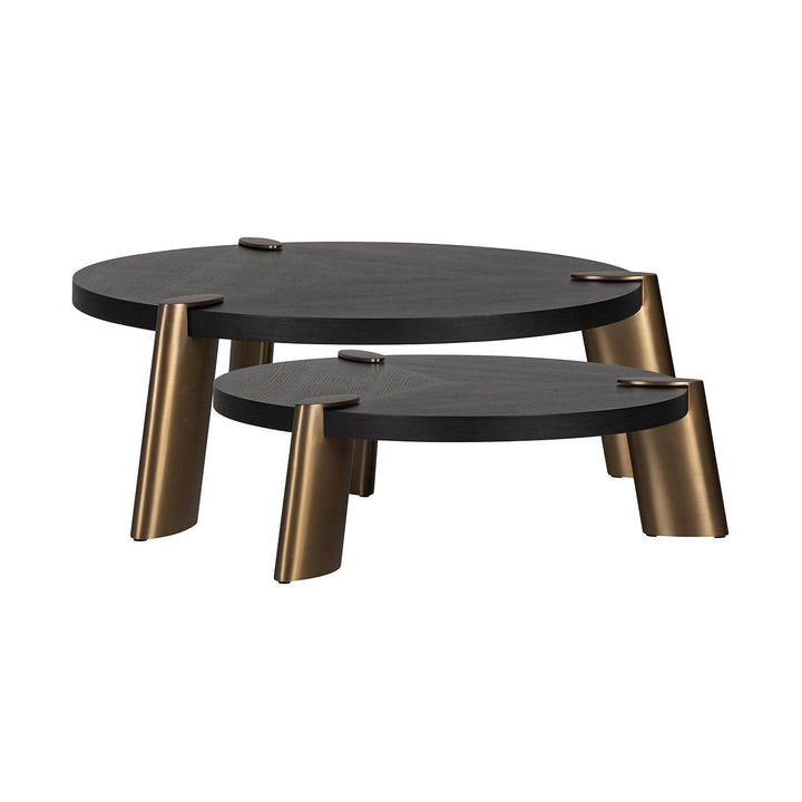 Alexander Jones 2er Set Runder Couchtisch Brody