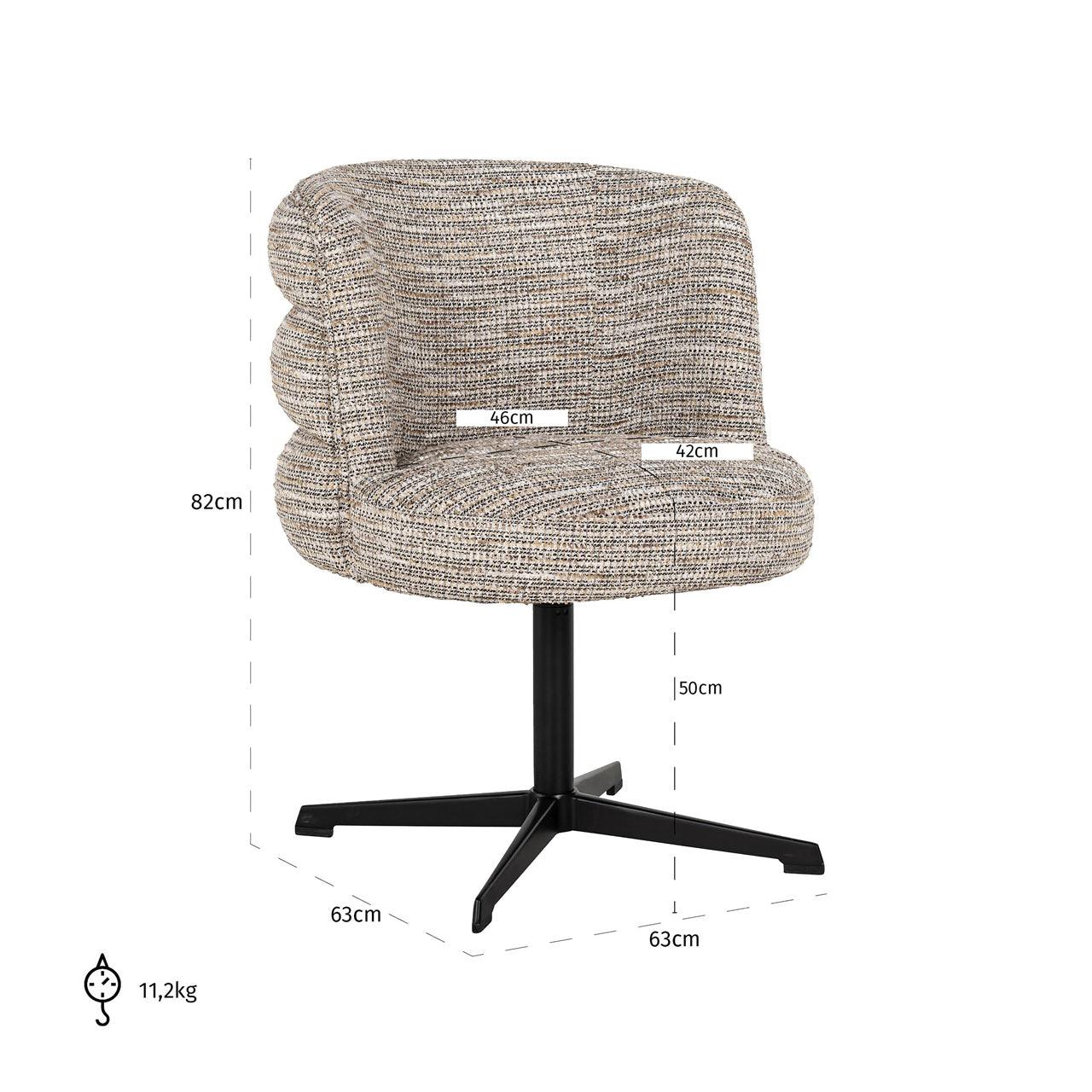 Alexander Jones Dreh-Esszimmerstuhl Chadwick | beige