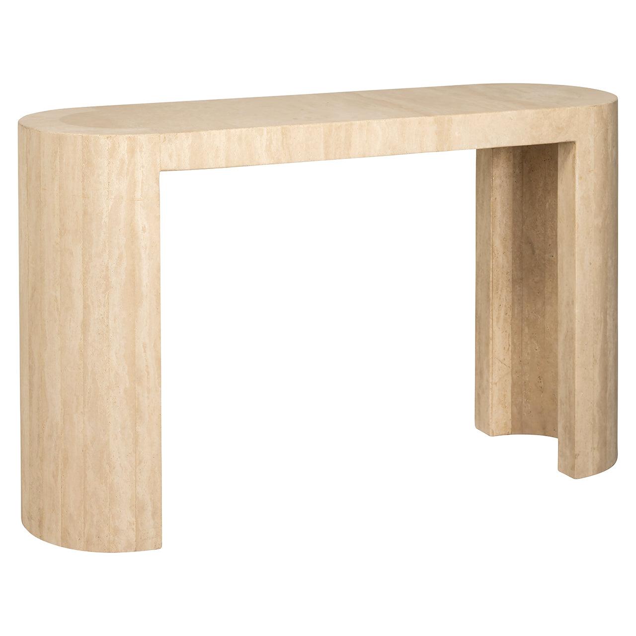 Alexander Jones Konsolentisch Biltmore aus italienischem Travertin | 140x40 cm