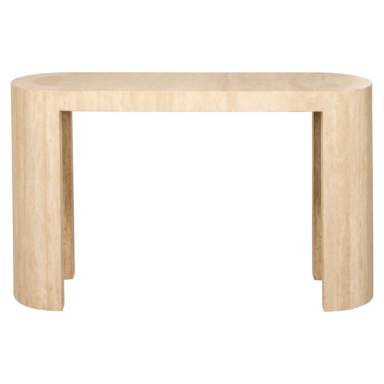 Alexander Jones Konsolentisch Biltmore aus italienischem Travertin | 140x40 cm