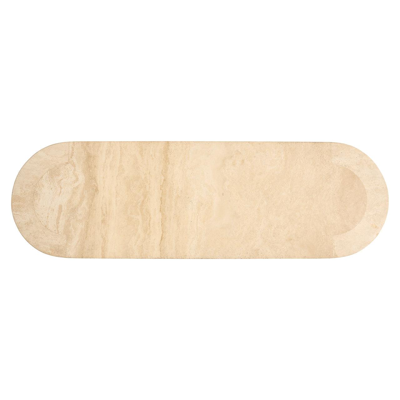 Alexander Jones Konsolentisch Biltmore aus italienischem Travertin | 140x40 cm